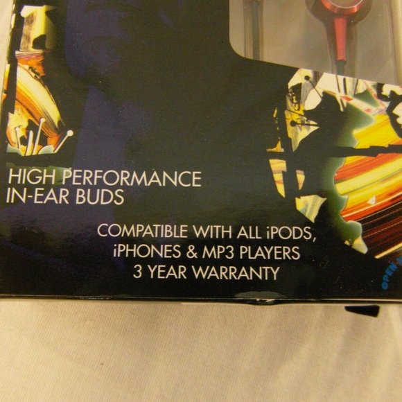 NEW DAVID BOWIE EAR BUD HEADPHONES NM 00439 - Picture 4 of 12